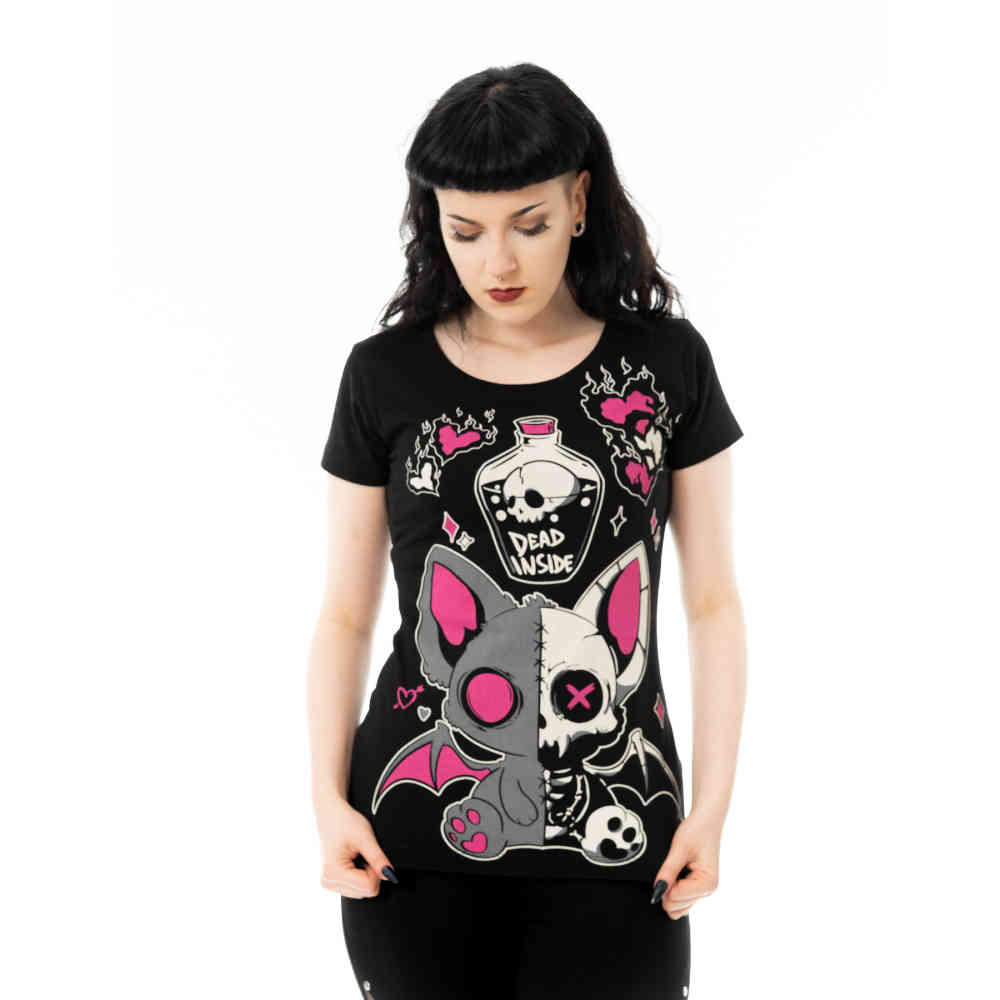 Cupcake Cult - Bat Potion Dames Tshirt - Zwart